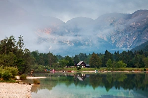 Images Dated 19th August 2011: Atmospheric Lake Bohinj