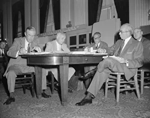 Atomic Energy Commission Members Seated