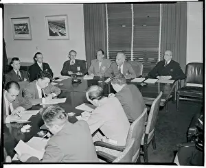 Strauss Prints: Atomic Energy Members Attending Meeting