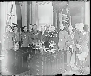 Harry H Prints: Attaches Visiting War Department