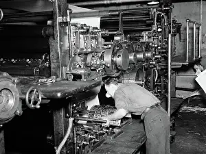 Artisanship Prints: Attaching Plates to Printing Machine