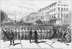 Transfer Print Prints: The Attack on the Procession, on Eighth Avenue