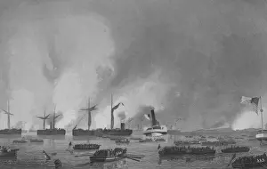 16937 Prints: Attack on Roanoke Island