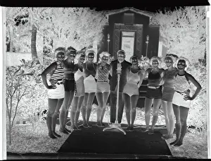 Miami Prints: Attendants of Radio Broadcasting School Posing for Camera