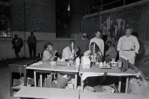 Attica Prints: Attica Inmates Sitting at Medical Station