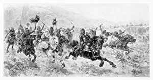 Images Dated 30th May 2015: Attila the Hun engraving 1894