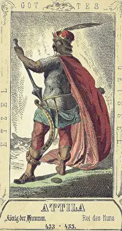 Armor Prints: Attila, King Of The Huns Illustration