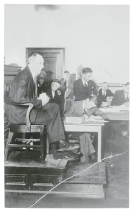Decatur Prints: Attorney Chamlee on Witness Stand