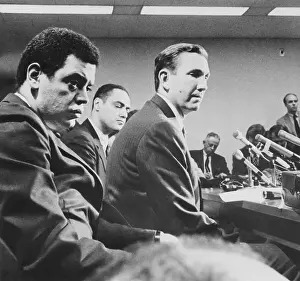 Attorney General Ramsey Clark at Press Conference