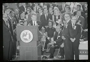 Attorney General Robert F. Kennedy Giving Acceptance Speech at New York State Democratic Convention 1964