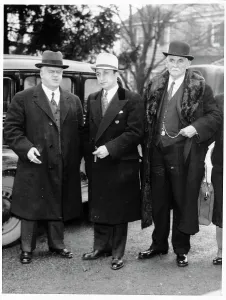 Courthouse Prints: Attorneys in Lindbergh Trial Arriving