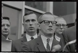 William J Prints: Attorneys for Richard Speck Trial Leaving Courthouse