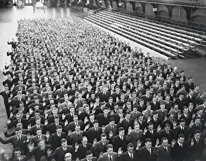 Annapolis Prints: Audience of Naval Academy Students at Commissioning Ceremonies