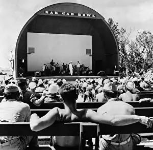 Guam Prints: Audience at Theater Bowl Presentation