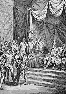 Navigator Prints: Audience Of Vasco Da Gama In Palace