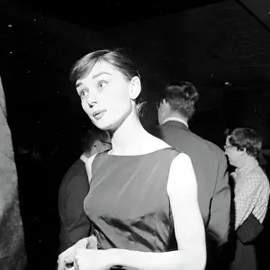 Prints of UNITED STATES - OCTOBER 28: October 28, 1955, California, Los Angeles, Audrey Hepburn. (Photo by Earl Leaf/Michael Ochs Archives/Getty Images) Elegance Personified – A Classic Art Print Collection: Audrey Hepburn