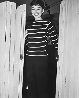 Prints of Actress Audrey Hepburn (1929 - 1993), circa 1955. (Photo by Phil Burchman/Hulton Archive/Getty Images) Elegance Personified – A Classic Art Print Collection: Audrey Hepburn