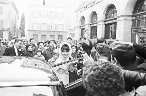 Audrey Hepburn and Andrea Dotti Entering Car after Wedding