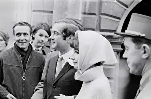 Audrey Hepburn and Andrea Dotti After Their Wedding Ceremony