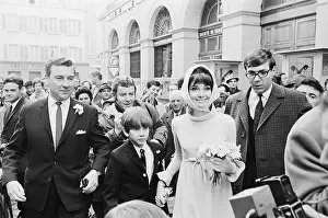 Sean Ferrer Prints: Audrey Hepburn and Andrea Dotti After Their Wedding Ceremony