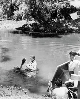 Durango Prints: Audrey Hepburn and Burt Lancaster in River