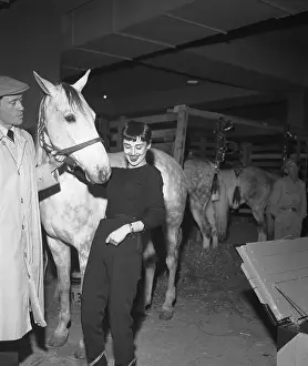 Audrey Hepburn with Horse