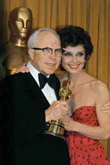 Statuette Prints: Audrey Hepburn and King Vidor During Oscar Ceremonies
