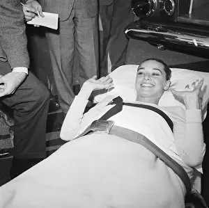 Ambulance Prints: Audrey Hepburn Lying on a Stretcher