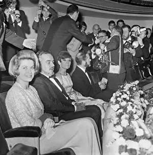 Audrey Hepburn and Mel Ferrer Attending Event With Monaco Royalty
