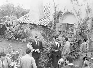 Audrey Hepburn and Mel Ferrer Outside Honeymoon Cottage