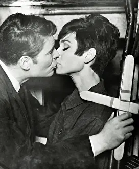 Peter Otoole Prints: Audrey Hepburn & Peter O'Toole In How To Steal A Million