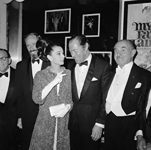 Audrey Hepburn and Rex Harrison at My Fair Lady Premier