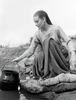 Durango Prints: Audrey Hepburn Scooping Water from River