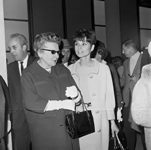 Audrey Hepburn Talking With Her Mother