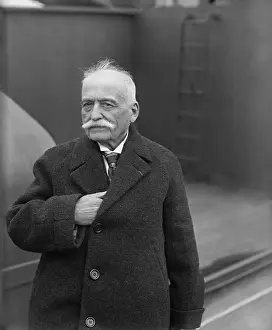 Auguste Escoffier on Ship Deck