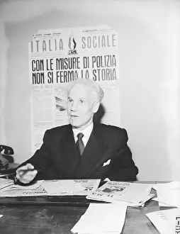 Fascism Prints: Augusto Marsanich of Neo-Fascist Party