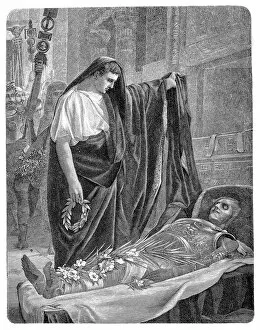 Augustus at the tomb of Alexander