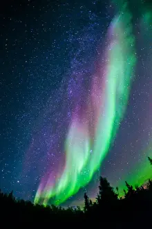 Prints of Northern lights in Yellowknife Northern Lights: A Dance Of Colours Prints: Aurora borealis