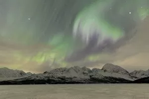 Northern Lights Collection: Aurora Borealis on Jaegervatnet, Lyngen Alps, Norway