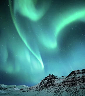 Northern Lights: A Dance of Colours Collection: Aurora borealis during the night in Iceland