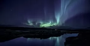 Images Dated 2nd March 2013: Aurora over the Silfra Rift in Iceland
