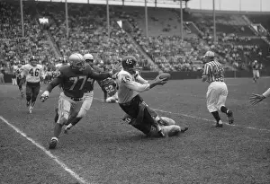 Austin Gonsoulin Being Tackled While Intercepting Pass