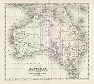 Images Dated 6th October 2017: Australia map 1893