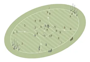 Team Sport Prints: Australian football pitch