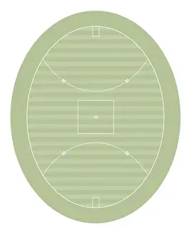 Oval Prints: Australian football pitch