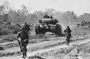 Australian Infantry and Armor Moves into Mekong Delta
