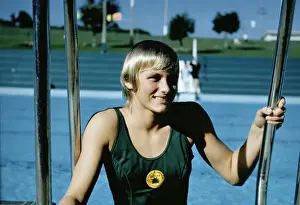 Sydney Prints: Australian Olympic Swimmer Shane Gould at Pool