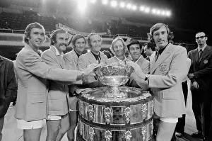 Australian Teammates Standing with Trophy