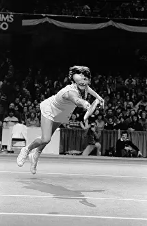 Prints of Australian tennis player Margaret Court at the Virginia Slims Tennis tournament at the International Ampitheater in Chicago, Illinois on February 13, 1977 (Photo by Paul Natkin/Getty Images) The Grand Slam Gallery: Australian tennis player Margaret Court at the Virginia Slims Tennis tournament at the International Ampitheater