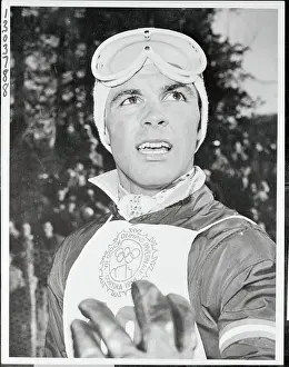 Austrian Olympic Skier Tony Skier in Olympic Ski Wear